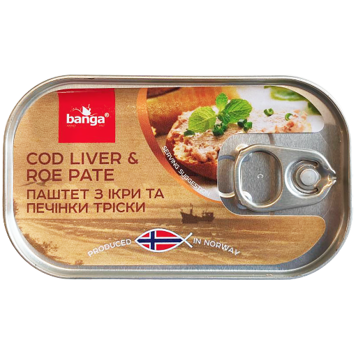 Picture of Cod Liver Pate Banga Can 120g, 12 cans per case