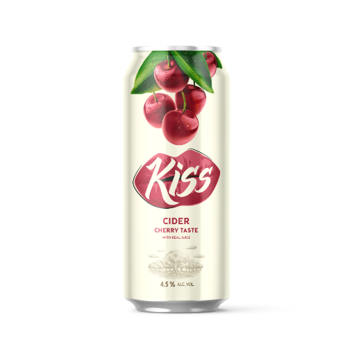 Picture of Cider Cherry Kiss, 4.5%, 500ml, 24 cans per case