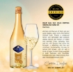 Case of 6 x 750ml Blue Nun Sparkling Gold wine bottles with gold flakes – wholesale NZ