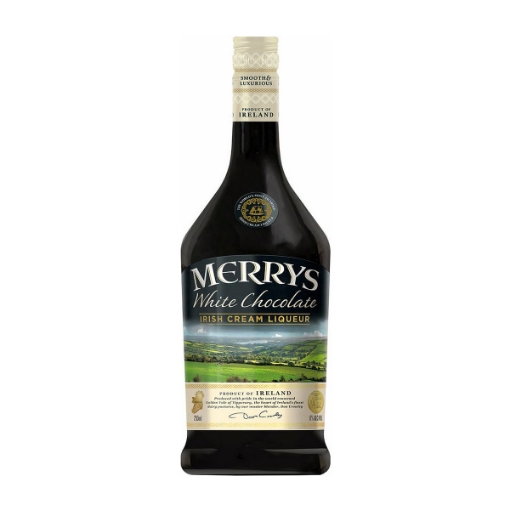 Picture of Liqueur Irish White Choc Cream Merrys 17% Bottle 700ml, 6 bottles per case