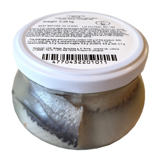 Picture of Herring Marinated Rollmops Edega 260g, 6 jars per case