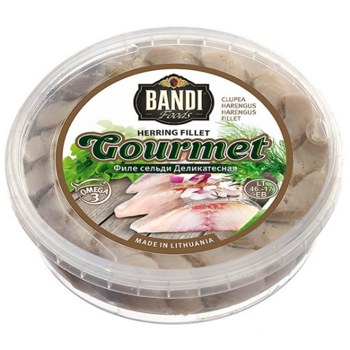 Case of 6 x 500g Bandi Gourmet Herring Fillets in Oil cans – wholesale NZ