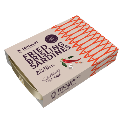 Picture of Fried Brisling Sardines Sweet chilli Diplomats 100g, 10 cans per case 