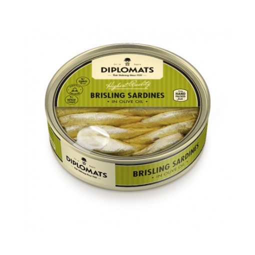 Picture of Sardines in Olive Oil Diplomats 160g, 48 cans per case