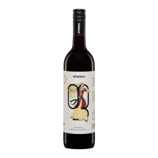 Case of 6 x 750ml Mtavruli Pirosmani Red Semi-dry wine bottles from Georgia – wholesale NZ