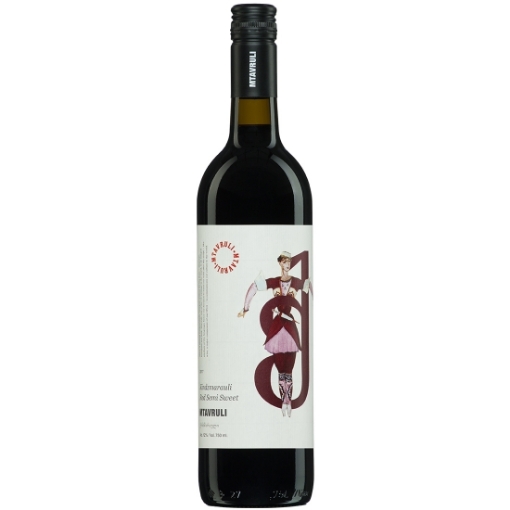 Picture of Wine Red Semi-sweet Kindzmarauli Mtavruli 11.5% 750ml, 6 bottles per case