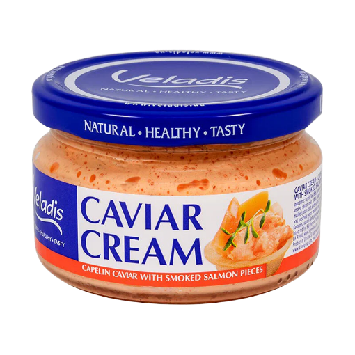 Picture of Caviar Cream with Smoked Salmon Veladis 180g, 12 jars per case