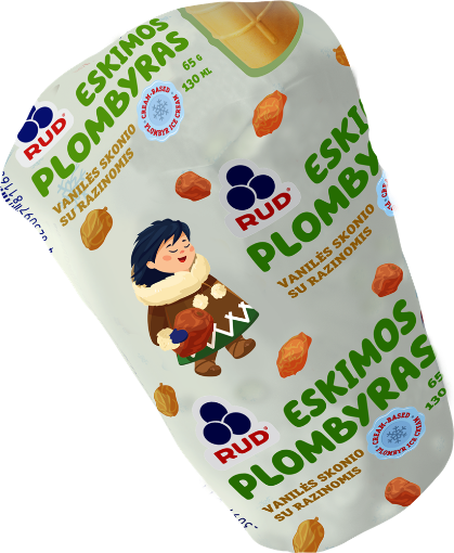 Dadu Eskimos Ice Cream with Raisins 65g – 30 Pack