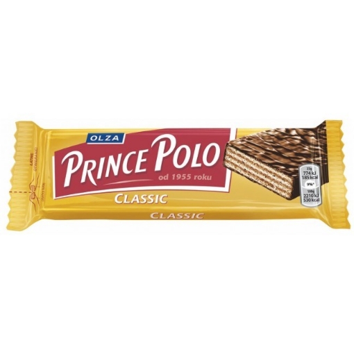  Prince Polo Classic Wafers by Olza 35g – European Chocolate Wafer – 32 Pack