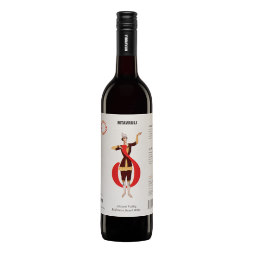 Picture of Wine Red Semi-sweet Alazani Valley Mtavruli 12.5% 750ml, 6 bottles per case