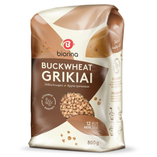  Image of a bag of Biorina Roasted Buckwheat Groats 