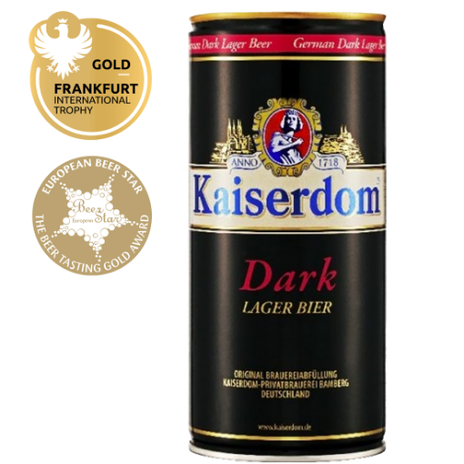 Kaiserdom Dark Lager Beer 4.7% in 1L German can