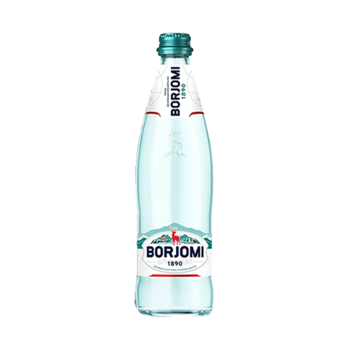 Borjomi mineral water 500ml glass bottle