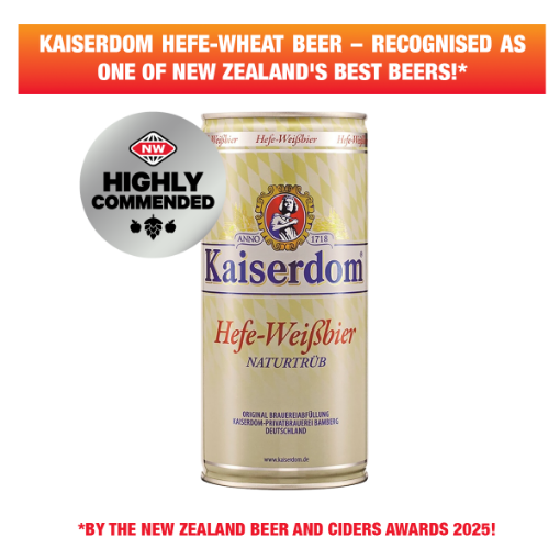 Picture of Kaiserdom HEFE-WEISBIER Wheat Beer  4.7% Can 1L, 12 per case 