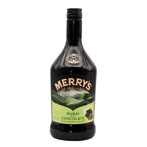 Picture of Liqueur Cream Dubai Chocolate Merrys 17% 700ml, 6 bottles per box