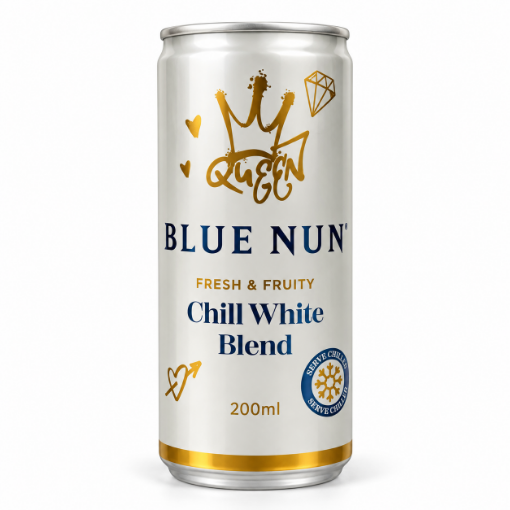 Picture of Wine Sparkling White Frizzante Blue Nun 10% Can 200ml, 12 cans per case